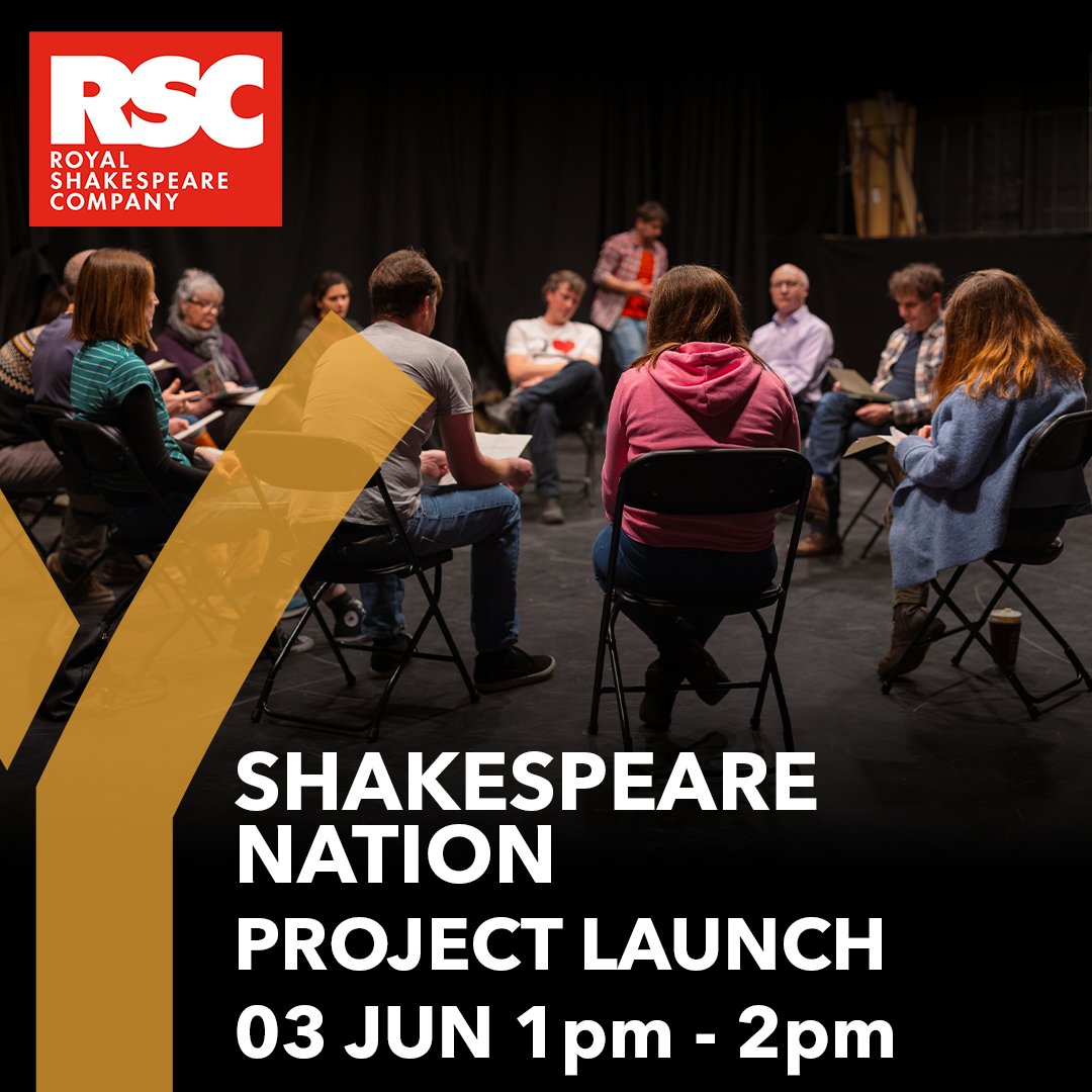 🎭Join us at our Project Launch for the <a href="/TheRSC/">The RSC</a>'s #ShakespeareNation. Drop in,  03 June 1-2pm @ YTR Studio

We're planning a series of fun workshops for Shakespeare curious adults

Open to those accessing mental health services, or who would benefit from a supportive environment