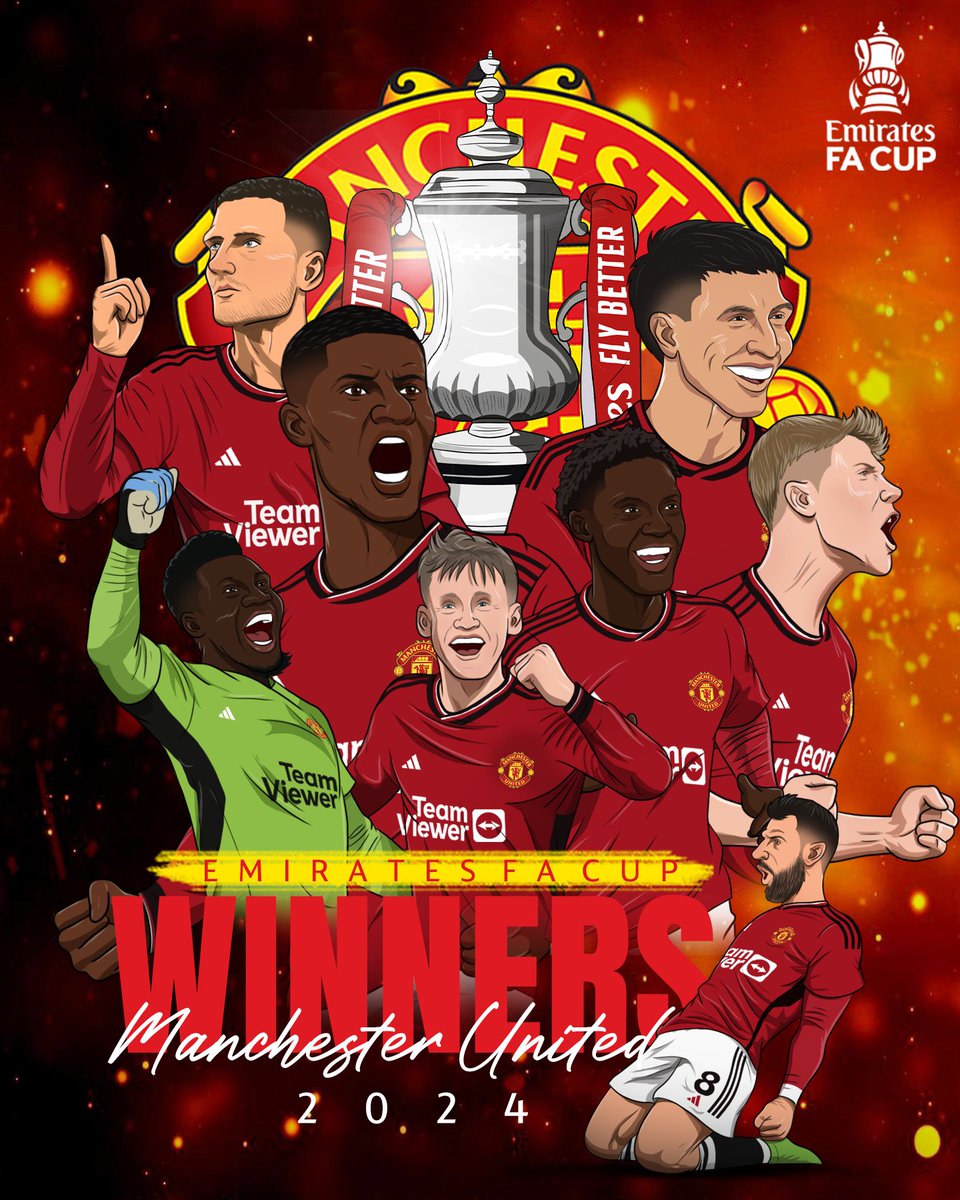 Your 2023-24 #EmiratesFACup winners... <a href="/ManUtd/">Manchester United</a> 🔴🏆

🎨 <a href="/chrcordeiro/">Christian Cordeiro</a>