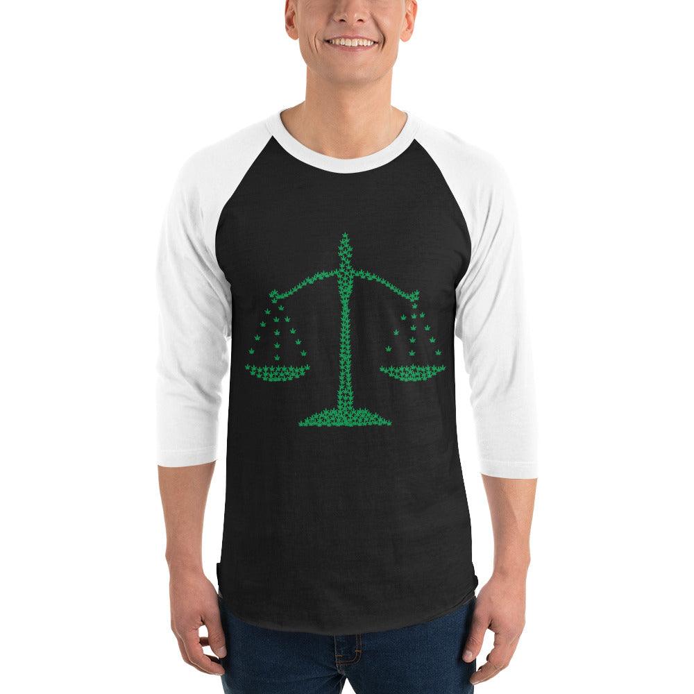 ApparelLegalize's tweet photo. Scales Of Justice 3/4 Sleeve Raglan Shirt https://t.co/1Xyhzx9rZr $31.5 Legalize Marijuana Apparel https://t.co/VmljLQ1g9c
