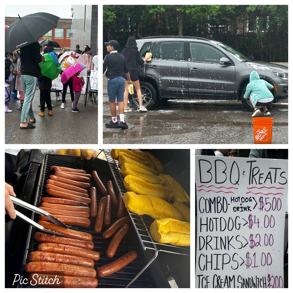 Despite the rain, our community has come together to make our Kennedy car wash fundraiser a success!  Two hours left!  Come for a wash, hotdogs, treats, and more!  <a href="/tdsb/">Toronto District School Board</a> @LN10Alvarez