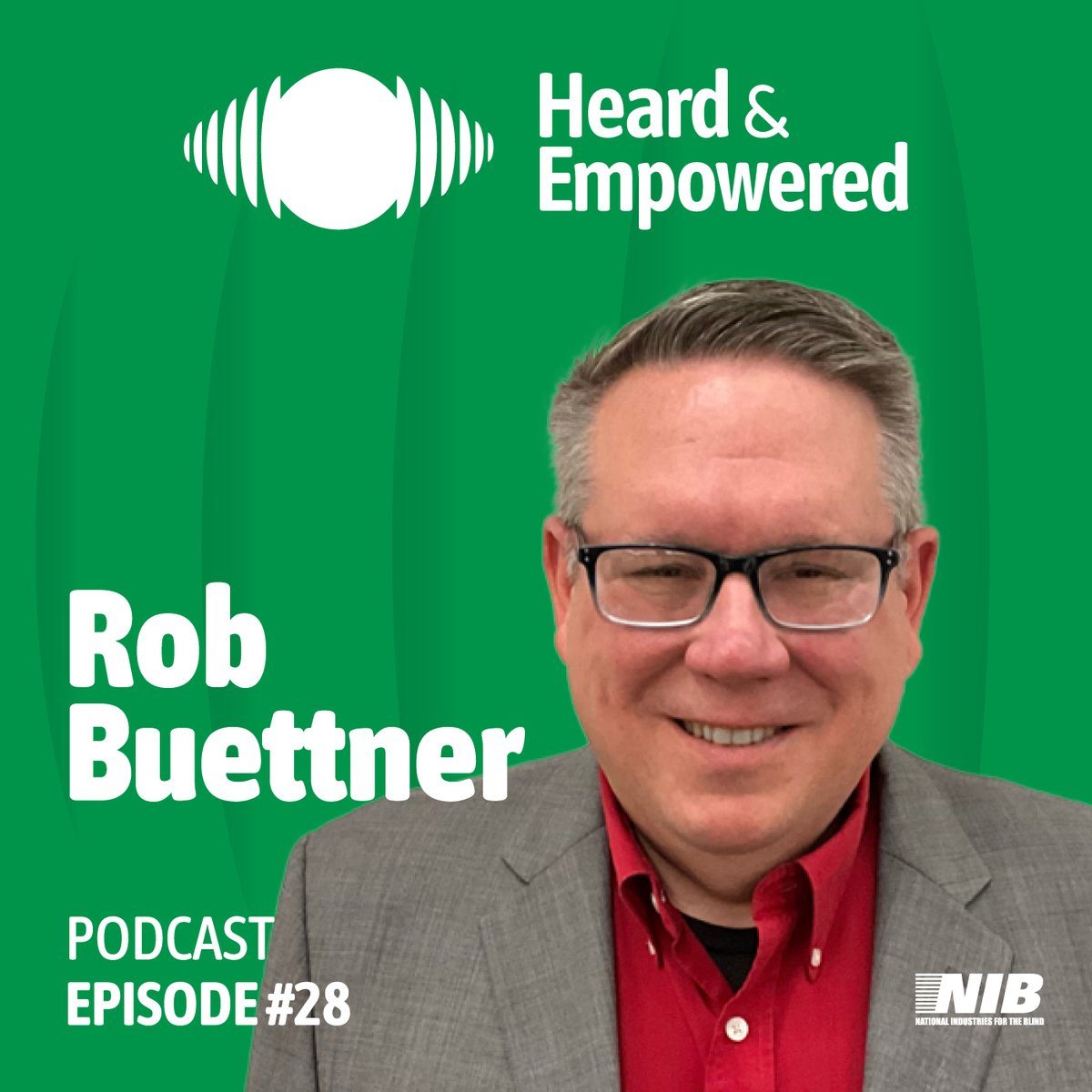 NIB (@natindblind) on Twitter photo On this week's episode of Heard and Empowered, Rob Buettner of <a href="/BeyondVision_WI/">Beyond Vision</a> shares his journey from starting a business that distributed low-vision technology products to advocating for policy change. Listen now: ow.ly/W03q50RUBfA On this week's episode of Heard and Empowered, Rob Buettner of <a href="/BeyondVision_WI/">Beyond Vision</a> shares his journey from starting a business that distributed low-vision technology products to advocating for policy change. Listen now: ow.ly/W03q50RUBfA