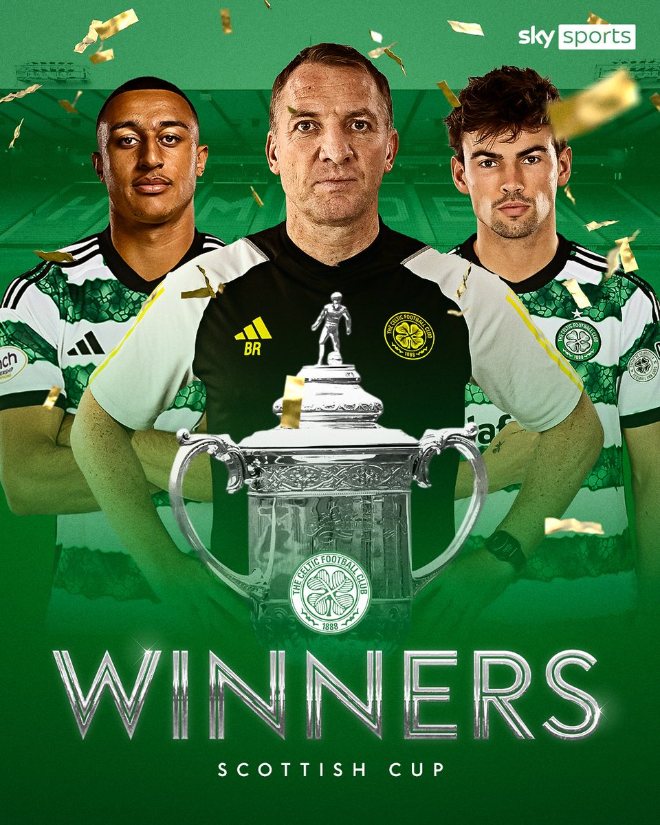 Celtic win the Scottish Cup! 🏆