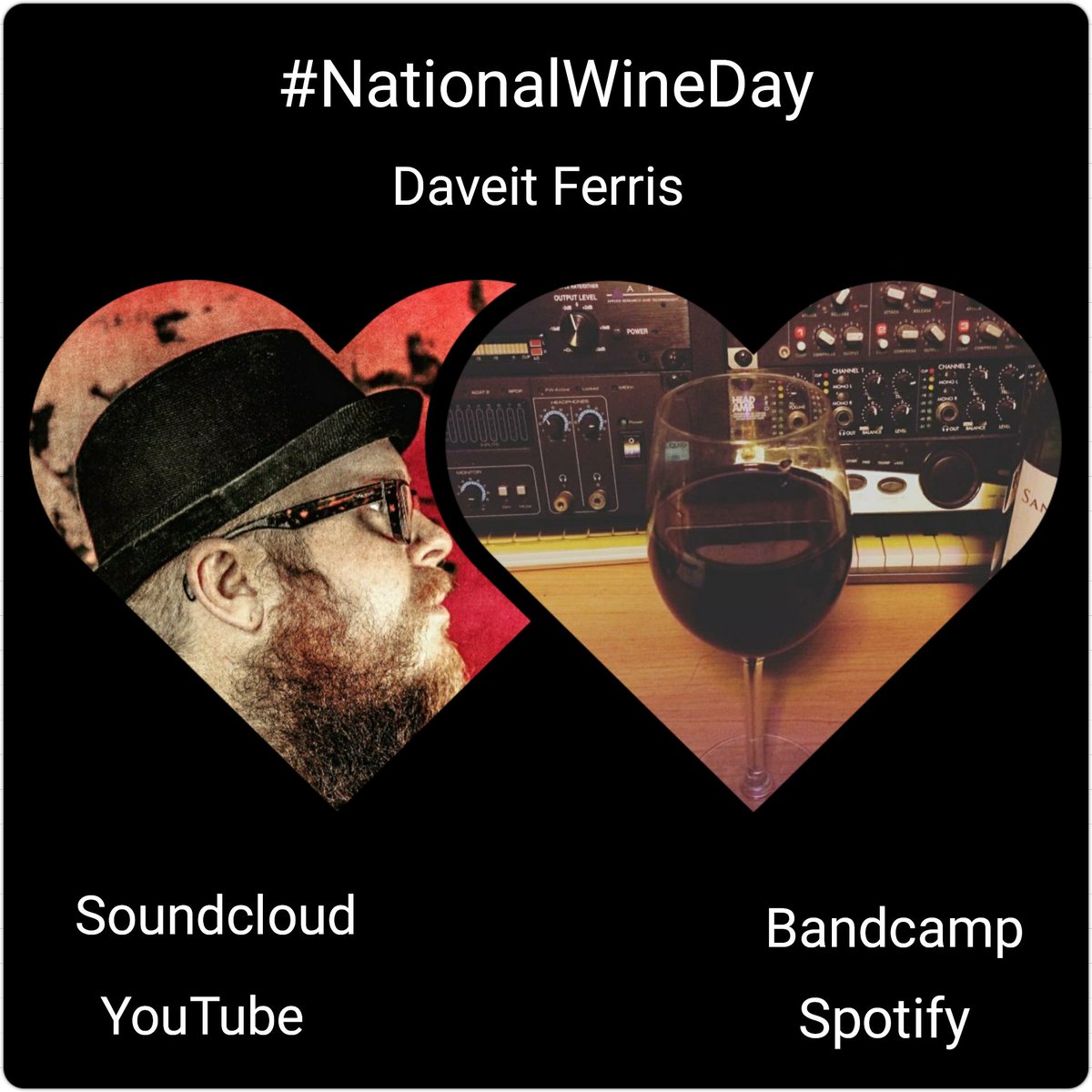 #NationalWineDay Spend some time chilling with your fav wine & enjoying the intoxicating music of #DaveitFerris! The best of both worlds. #wine #wineday soundcloud.com/daveitferris daveitferris.bandcamp.com m.youtube.com/channel/UCpKbj… open.spotify.com/artist/2xXLh8k… daveitferris.com