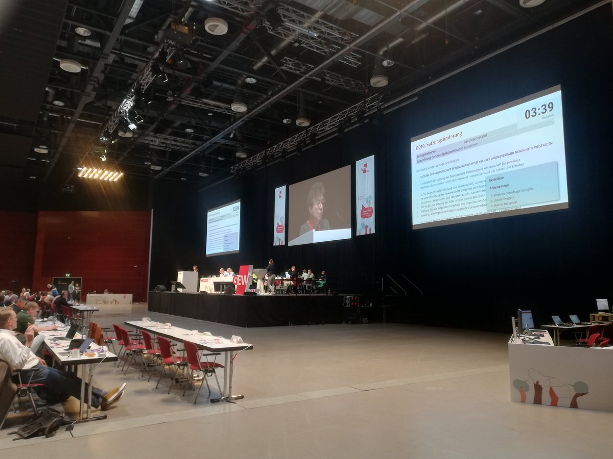 OpenSlides hat die @GEW_NRW heute bei regen Antragsdebatten und elektronischen Abstimmungen unterstützt. #gewtag24 #DemokratieStärken