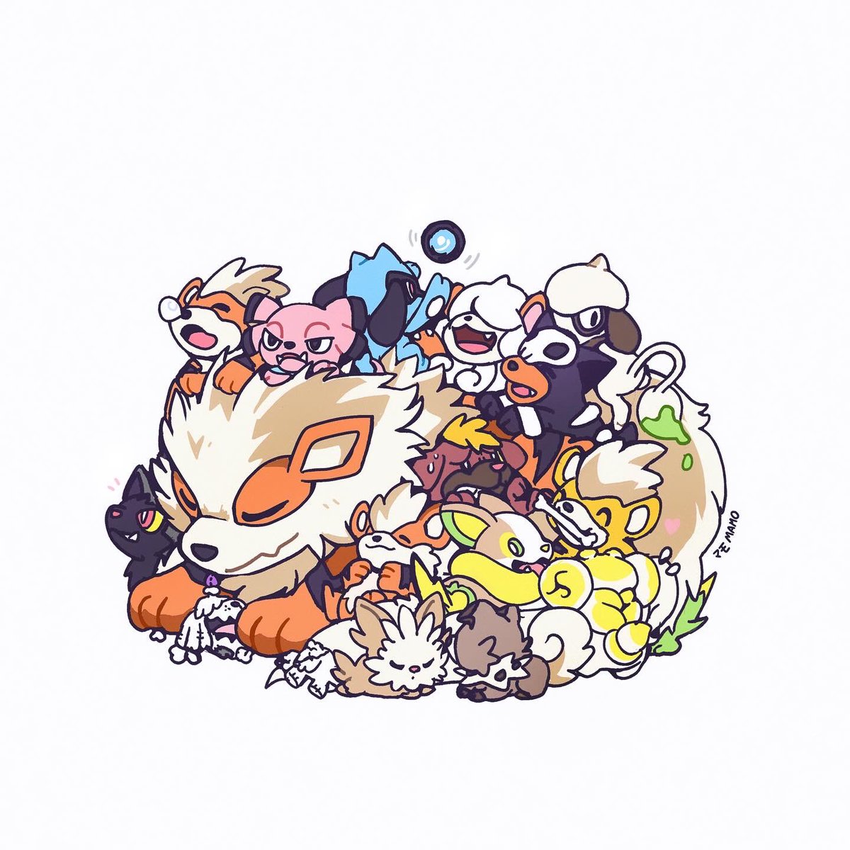 mamobot_art's tweet photo. dogpile 🐶 https://t.co/9CxX0Vdi8r