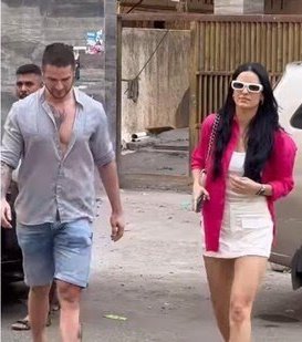 NewsAlgebraIND's tweet photo. BIG NEWS 🚨 Amidst Divorce rumours, Hardik Pandya's wife & Serbian Model Natasha Stankovic posts ‘Someone is about to get on the streets’.

Today, She was seen with her friend Aleksander Alex Ilic. She stepped out of her car for lunch with him.

She did not give any comment when the paparazzi (Influential Photographers) asked her about the divorce rumours.