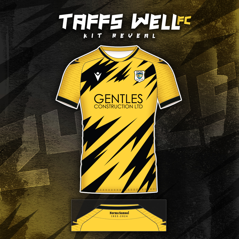 Taffswellfc's tweet photo. We are delighted to reveal our new home kit for the 2024/25 season from @MacronCardiff.

We are proud of our colours and inspired by the mighty Dortmund, @BlackYellow / @BVB, we think they make a statement.

Kits are available for pre-sale via https://t.co/G9Lm5E2YvG

#Wellmen https://t.co/xSkHxNUSIa