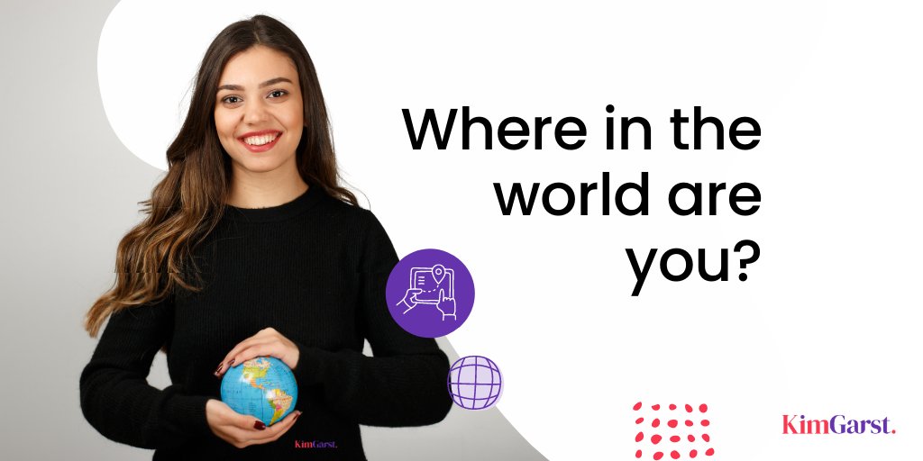 kimgarst's tweet image. Where in the world are you? #JustCurious #Question