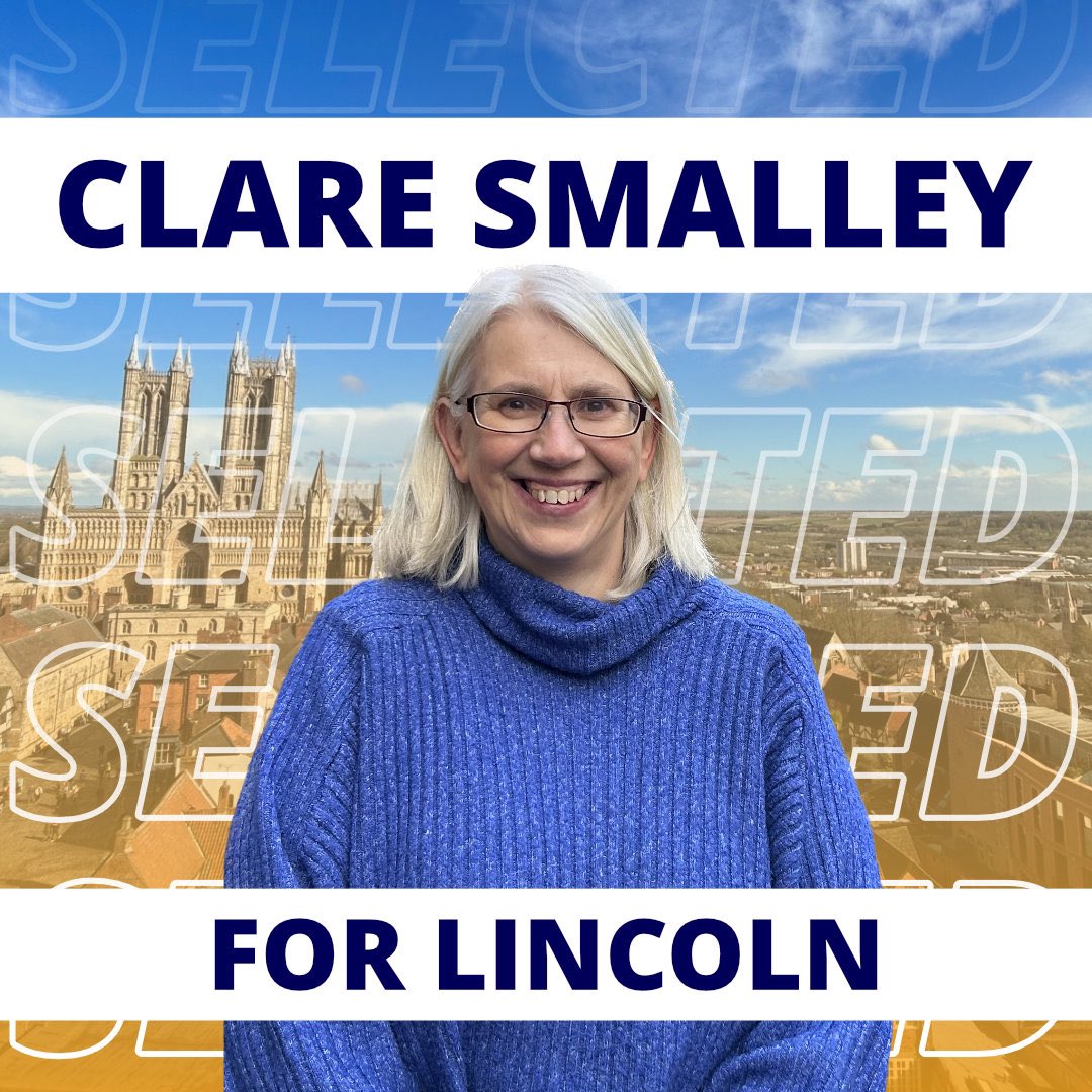 Cllr Clare Smalley (@cllrcsmalley) on Twitter photo Delighted to announce I have been selected as the <a href="/LibDems/">Liberal Democrats</a> paliamentary candidate for Lincoln 🔶
With a Tory MP who has ignored his constituency and a Labour Council failing to deliver - I will stand up for Lincoln and fight for all residents of our great city. Delighted to announce I have been selected as the <a href="/LibDems/">Liberal Democrats</a> paliamentary candidate for Lincoln 🔶
With a Tory MP who has ignored his constituency and a Labour Council failing to deliver - I will stand up for Lincoln and fight for all residents of our great city.