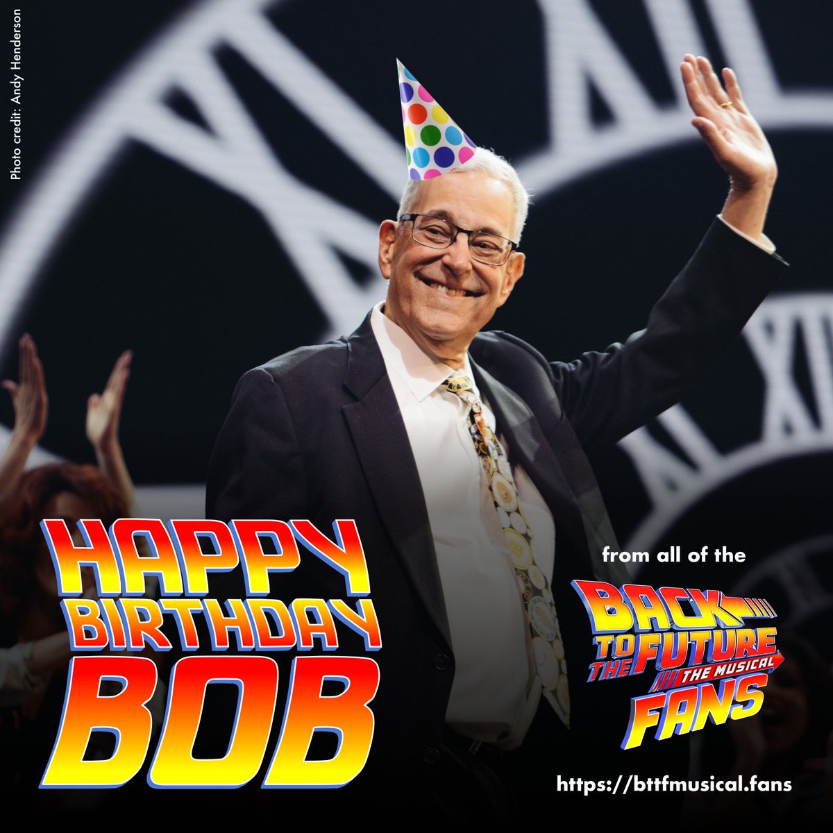 Sending the biggest and heaviest birthday wishes to #BobGale, the original DREAMER who never stopped believing 💙

📸 @andyhendersons

#bttfmusical #backtothefuturemusical #backtothefuturethemusical #bttfbway #bttfbroadway #backtothefuturebroadway #bttftour #bttf #backtothefuture