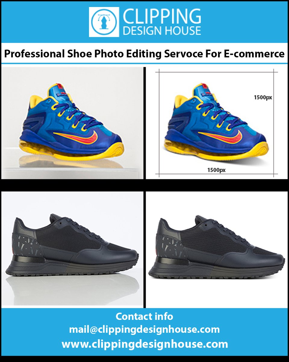 Clipping Design House (@clipping_design) on Twitter photo Boost your sales with high-quality shoe photos. Our editing service makes your products look their best!
Contact:
📧mail@clippingdesignhouse.com
🕸 clippingdesignhouse.com/shoe-photo-edi…
💼👞 #EcommercePhotos #ShoePhotography #EditingService #ClippingDesignHouse #Shoephotoediting #Shoestore Boost your sales with high-quality shoe photos. Our editing service makes your products look their best!
Contact:
📧mail@clippingdesignhouse.com
🕸 clippingdesignhouse.com/shoe-photo-edi…
💼👞 #EcommercePhotos #ShoePhotography #EditingService #ClippingDesignHouse #Shoephotoediting #Shoestore