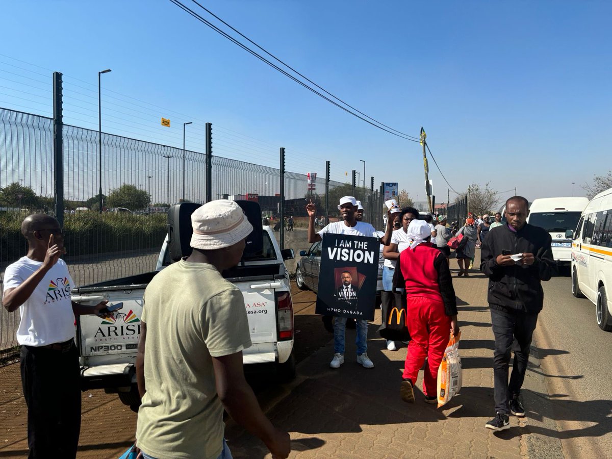 Our dedicated voters hitting the streets, spreading the word and campaigning  for positive change. Together we are building a better South Africa 🇿🇦✊🏽. #peoplepower #vote #change #votearisesa#southafrica
