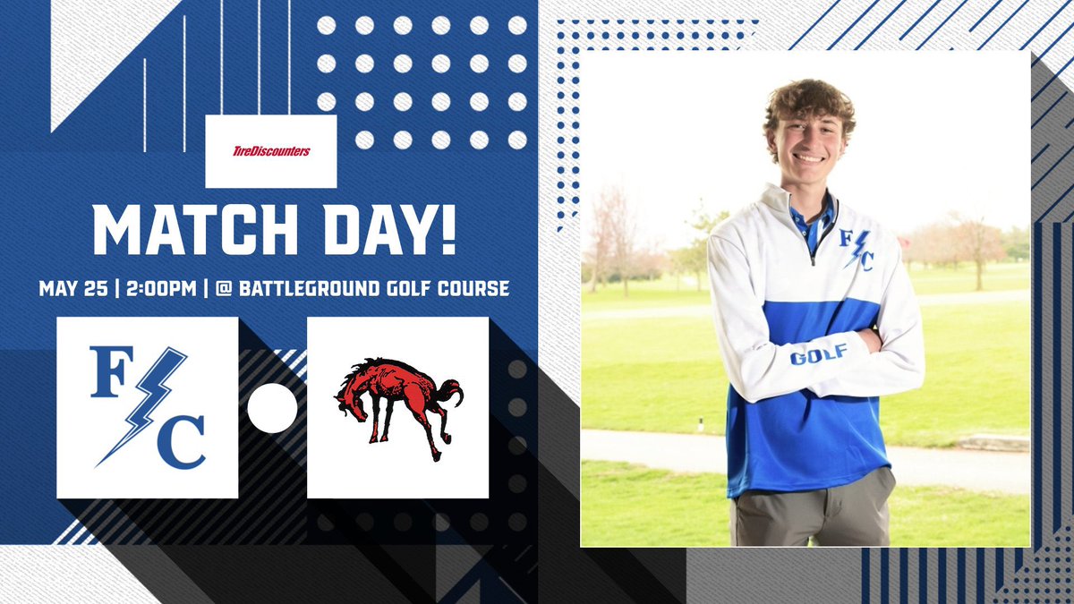 Matchday! ⛳️ - Flashes Boys Golf 🆚- Jeff Classic 📆- May 25th ⏰- 2:00pm 📍- Lafayette- Battleground #WeAreFlashes⚡️