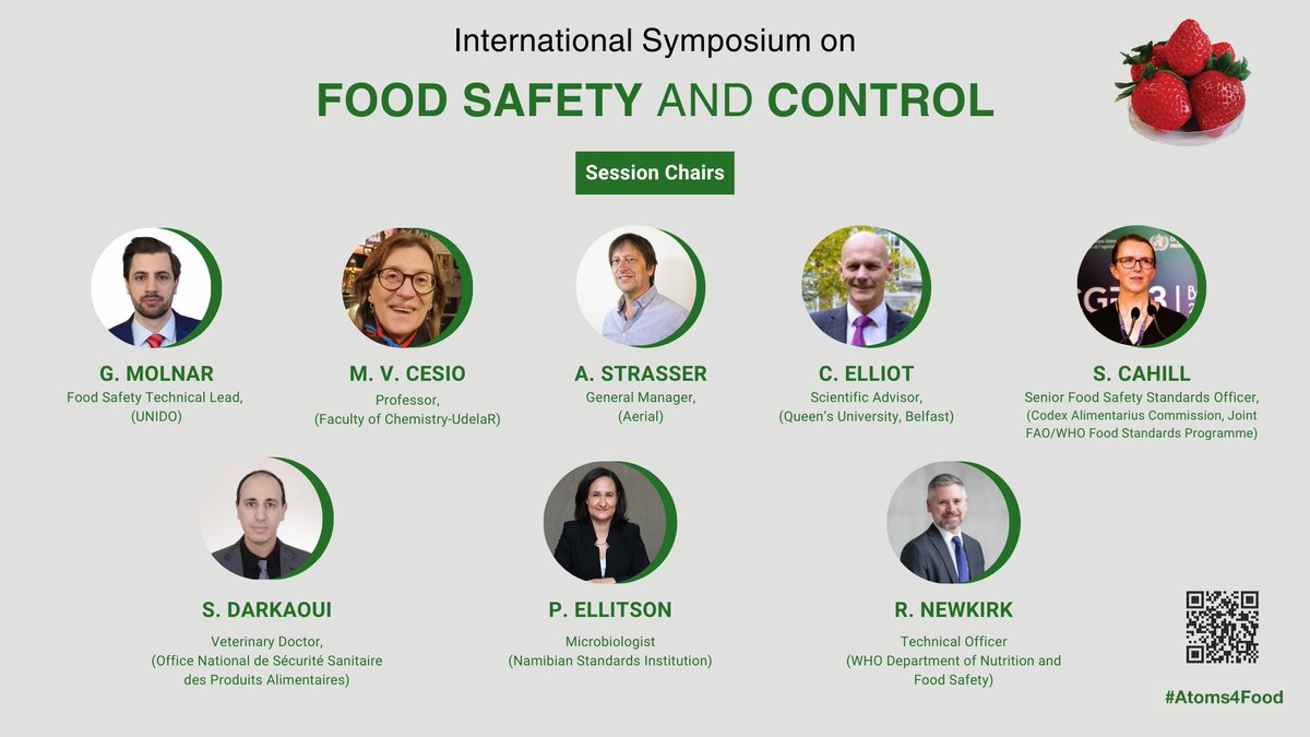 The International Food Safety & Control Symposium will bring together scientists, researchers, lab analysts, policy makers, regulators, food producers and other stakeholders concerned with #foodsafety and control systems #Atoms4Food #FSCS2024 🔗atoms.iaea.org/3Ny8MDX