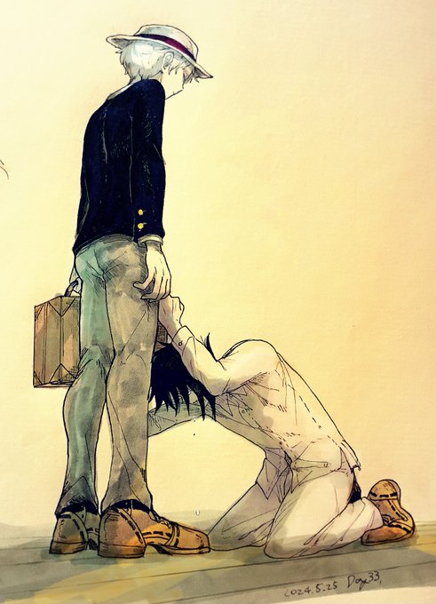 「kneeling shoes」 illustration images(Latest)