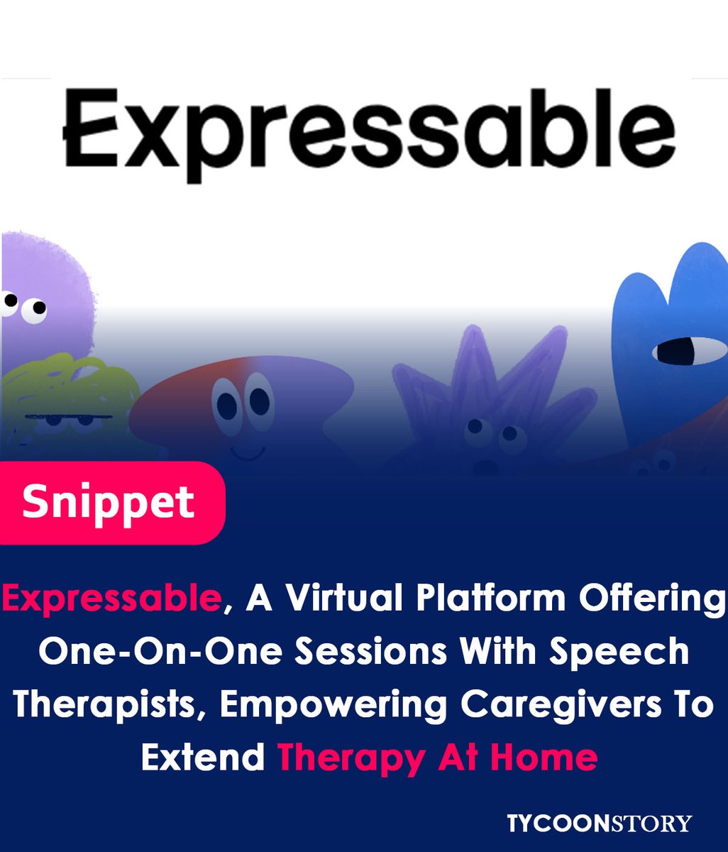 Expressable Revolutionizes Speech Therapy with Caregiver-Centered Approach
#speechtherapy #telehealth #caregiver #support #expressable #pediatrics #therapy #SLP #virtualtherapy #accessibility #speechlanguagepathology #languagedevelopment @ExpressableHQ 
tycoonstory.com