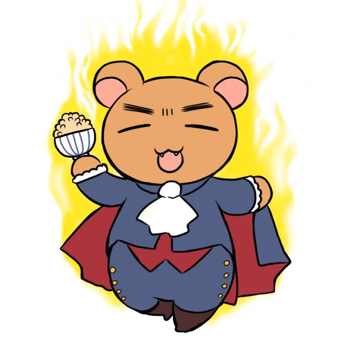 #このタグを見た人は黙って食べ物を持ったキャラを貼る 