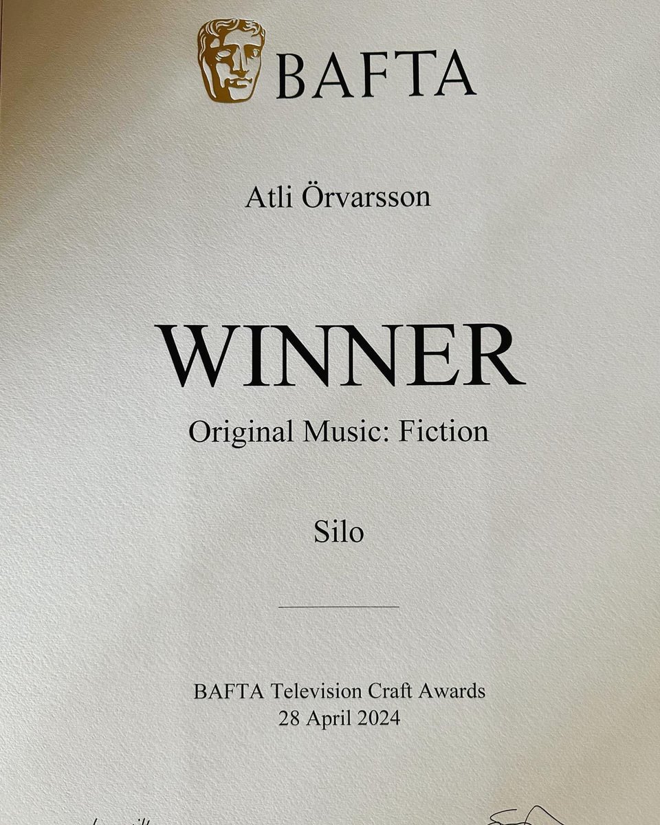 That showed up in the mail yesterday. So grateful to be embraced my British peers and a big shout out to all the amazing musicians, singers, engineers, orchestrators and the whole team who helped making this possible!!