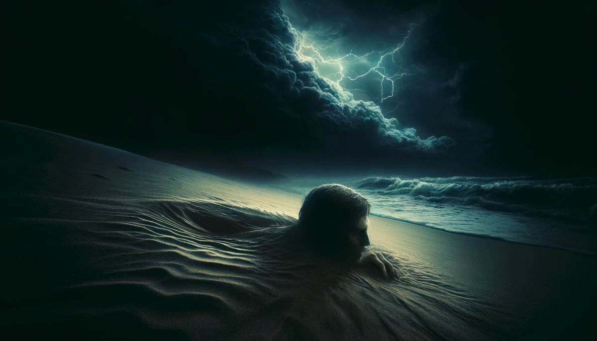 RGGTMCHN's tweet photo. Sometimes, you feel trapped
Can't move an arm
Sand filling your mouth Suffocating
But you love
The protective cocoon of the night
#feelings #Adobe #Firefly #ChatGPTo #Poem https://t.co/RN6jB7GQus
