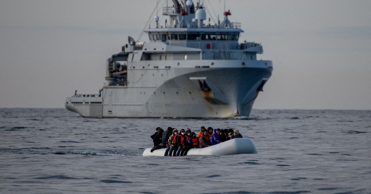 More than 10,000 people reach UK on small boats since January reut.rs/3WWPbTI