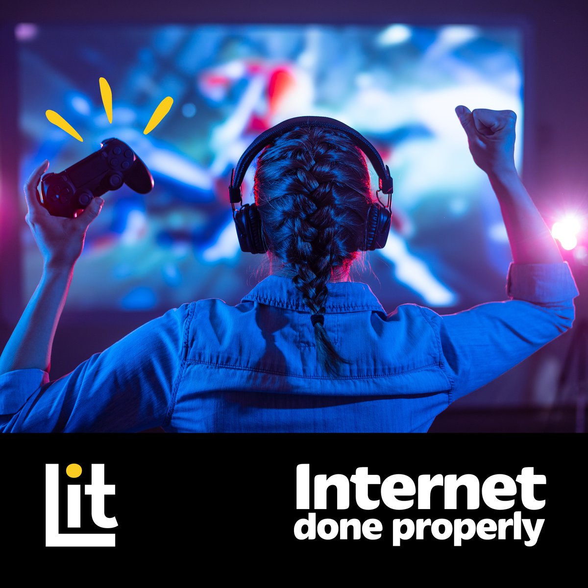 Half-term is round the corner, and while the kids gear for their gaming marathons, you can still work from home with lightning-fast downloads! With full-fibre, everyone gets Internet Done Properly, no matter how many devices are online ✨ We’ve got you: litfibre.com