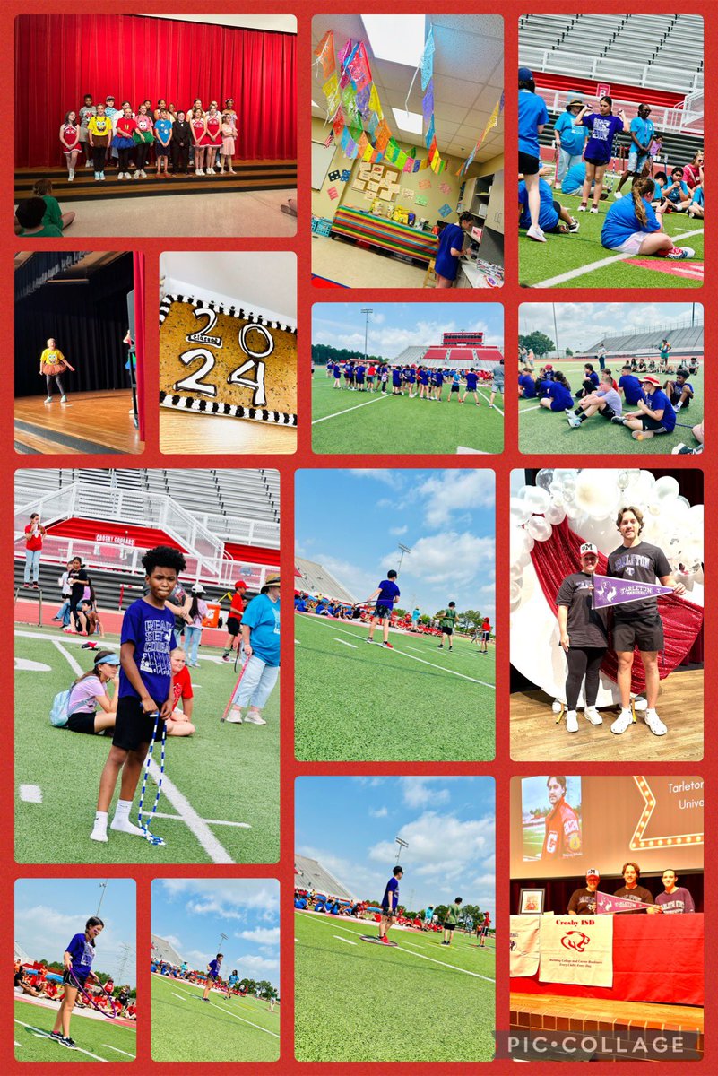Slightly busy yesterday. Senior Signing Day, Field Day, class party, and talent show. @CrosbyElem @CrosbyISD