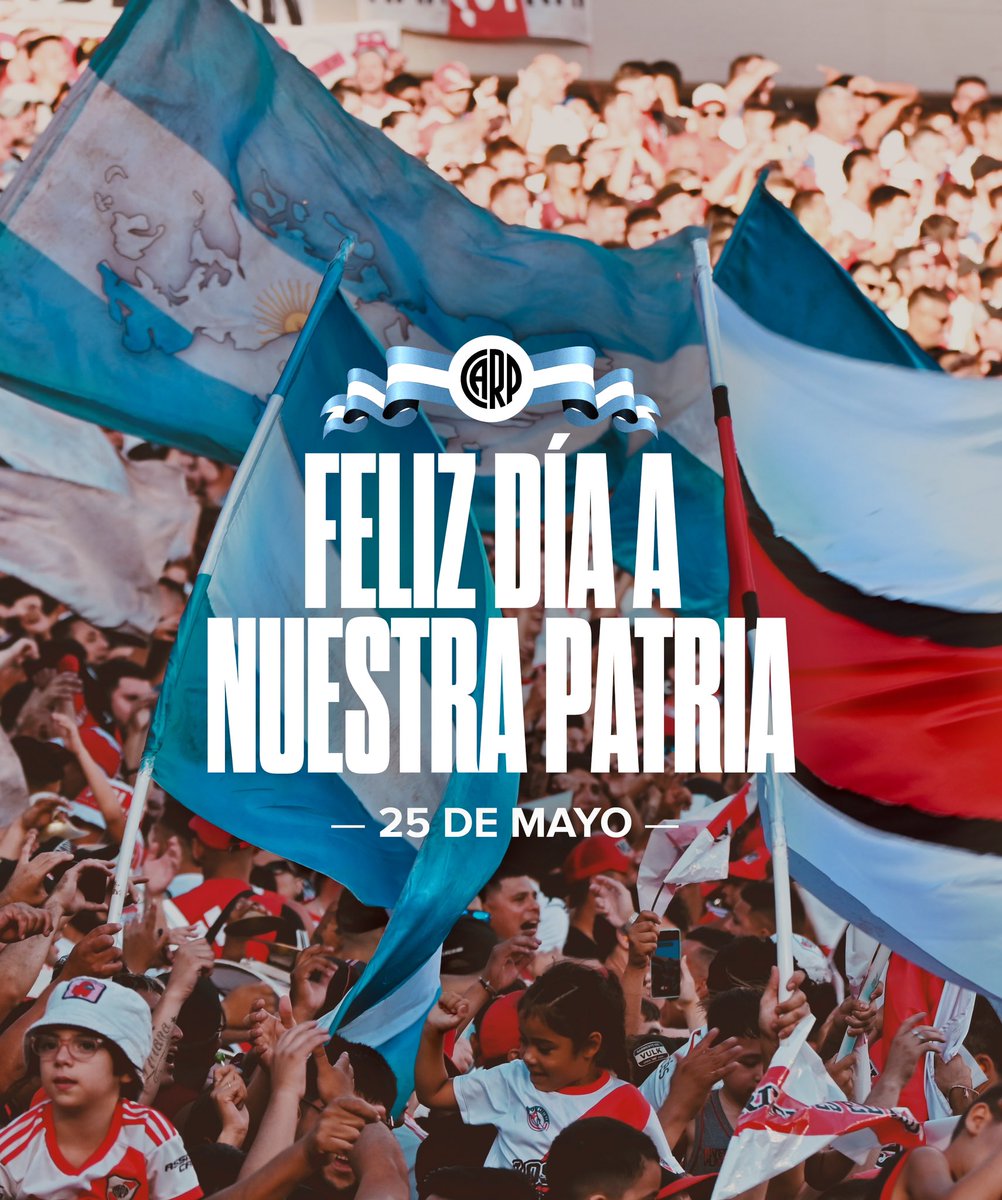 🇦🇷 Sean eternos los laureles que supimos conseguir 🇦🇷 En un nuevo aniversario de la Revolución de Mayo, ¡Feliz Día de la Patria!