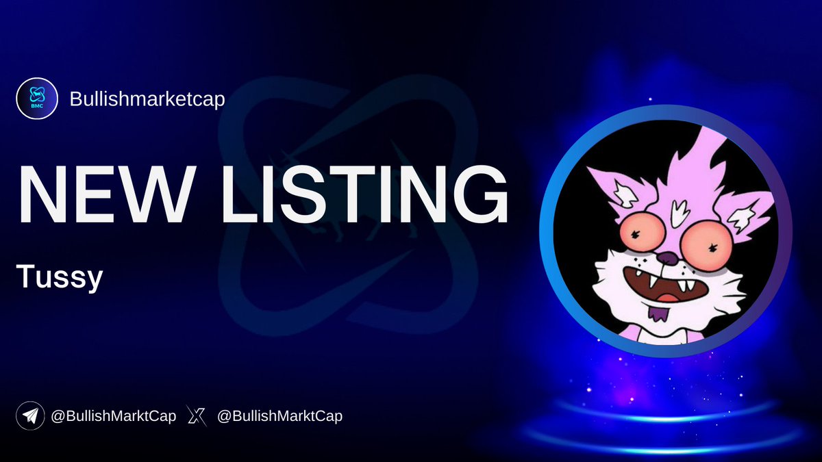 BullishMarktCap's tweet photo. 🐬💥🐬#Tussy(@tussy_community) listed on Bullishmarketcap.

💥Statu: Sale-Phase
💥Launchpad:Pinksale(@pinkecosystem)

🗣 Community link :https://t.co/grx0kJ9MnV

👉Details:https://t.co/MQChaHGzTe

#BSC #Eth #Avax #Solana #Optimism #Ido #Ico #Ieo #Pinksale #fairlaunch #trend #daomaker #Kommunitas #Mexc #Gateio