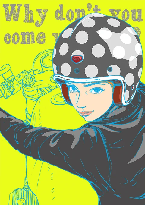 【今回の個展の選考漏れ】⑩ これ結構気に入ってる絵なんだけど～ ぎりぎりまで迷った #exmachiyaexactlyexhibision2024 #UNITEDcafe_2012