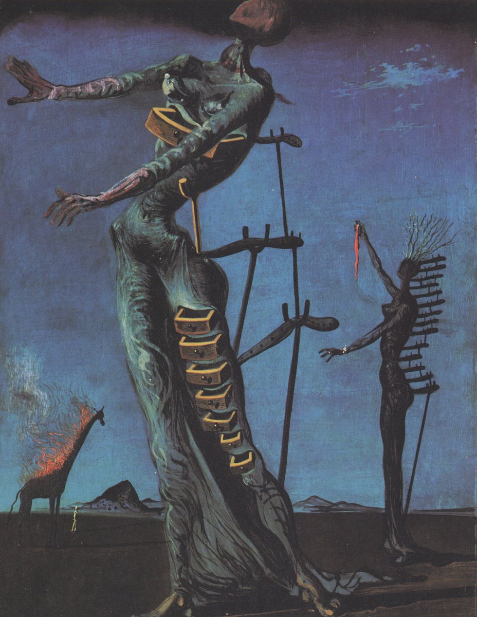 Flaming Giraffe, 1937, by Salvador Dali