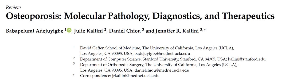 FF_Network's tweet photo. 🦴 Osteoporosis: narrative review

♦️ Molecular pathology

♦️ Diagnostics

♦️ Therapeutics

🔗 https://t.co/TrqKUVRG5s

#osteoporosis #fragilityfracture #hipfracture #vertebralfractures https://t.co/9NnCS9RFzj