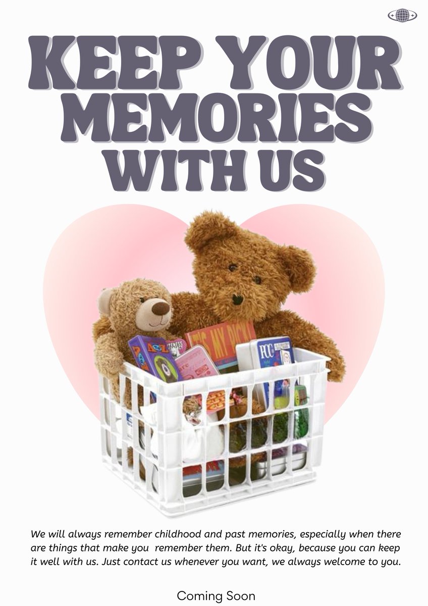 Cherish your childhood memories with us! Store your beloved teddy bear, favorite book, or special toy in our secure space. Relive the joy of simpler times anytime. Reach out and keep your heart warm with your cherished memories. We're always here for you! 𐙚๋⭑