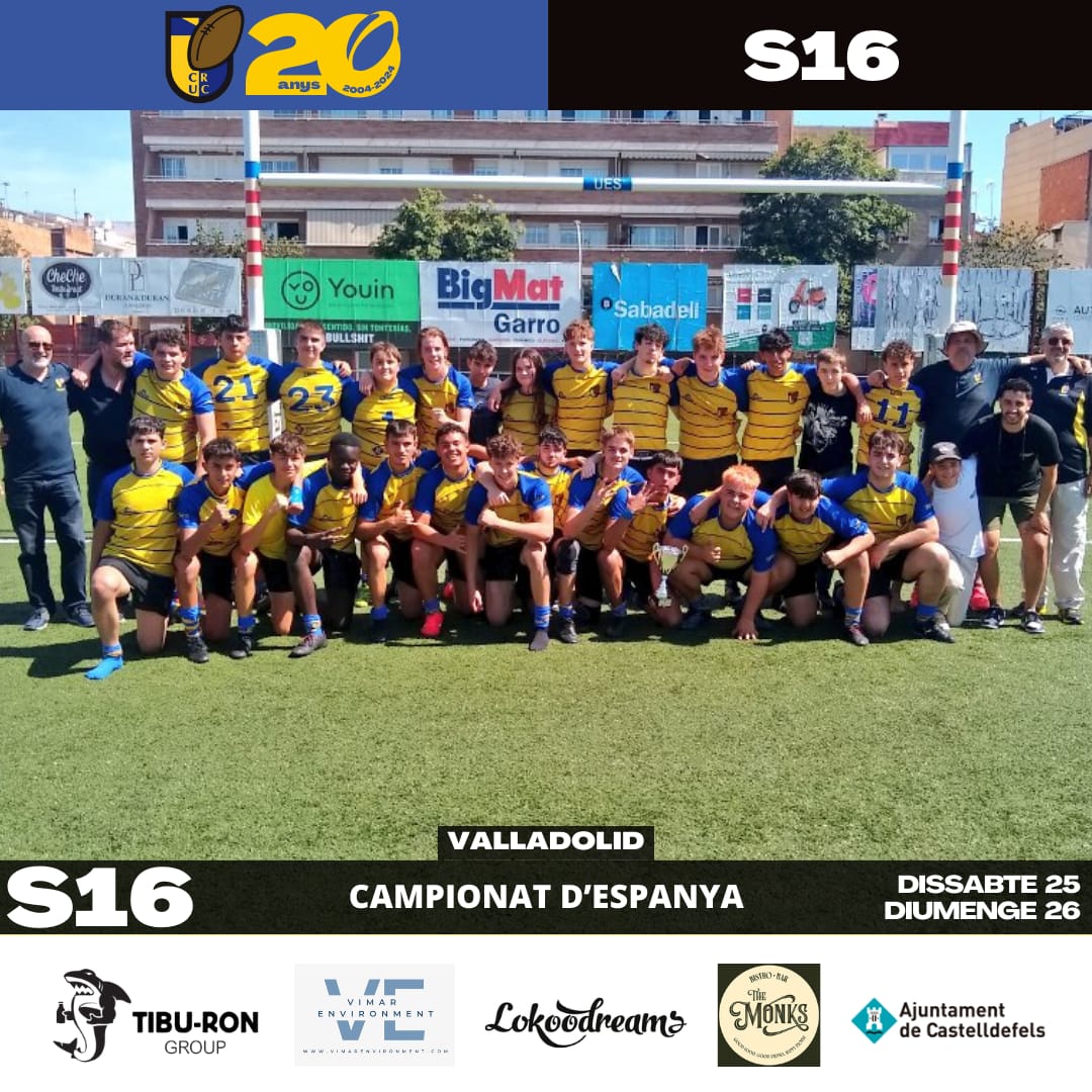 El CRUC participa al Campionat d'Espanya de clubs S16. Els jugadors ja estan competint a Valladolid, seu del torneig. 

Molta sort!!