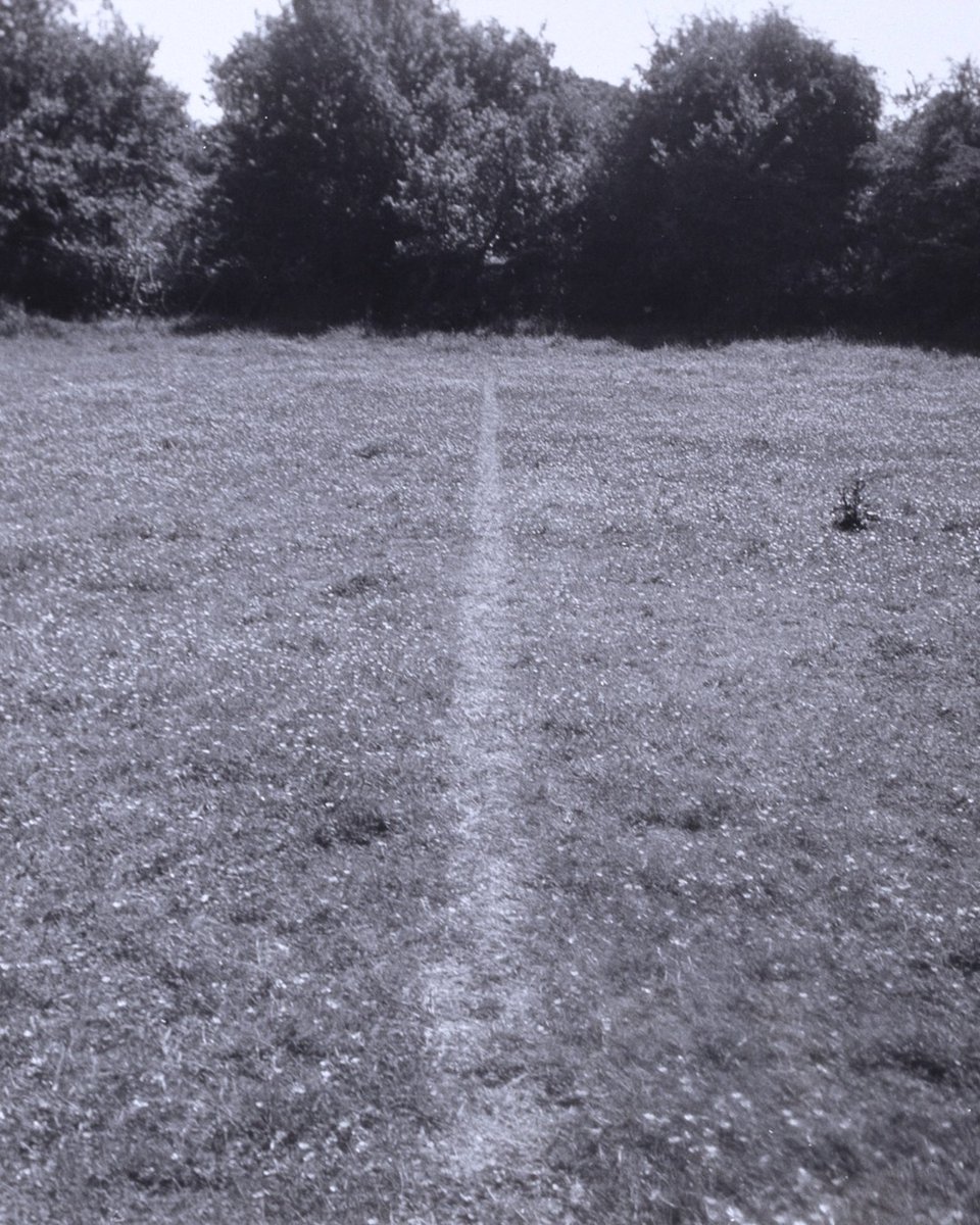 A desire line appears before you... 👣 #RichardLong's 1967 'A Line Made by Walking' was created in a field in Wiltshire. Here he walked back and forth until the flattened turf caught the sunlight and became visible. 📷 Find out more ➡️ bit.ly/3VdHqY2