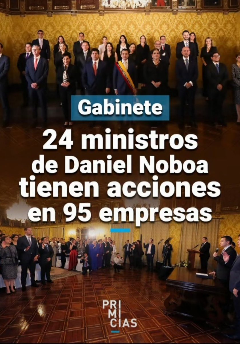 PabloRicaurteEc's tweet photo. #URGENTE
La #Corrupción en el Gobierno de @DanielNoboaOk es a todo nivel, TAPIÑADO en el #PoderMediatico con el respaldo de los #BORREGOS #Noboistas https://t.co/L52pH5311U