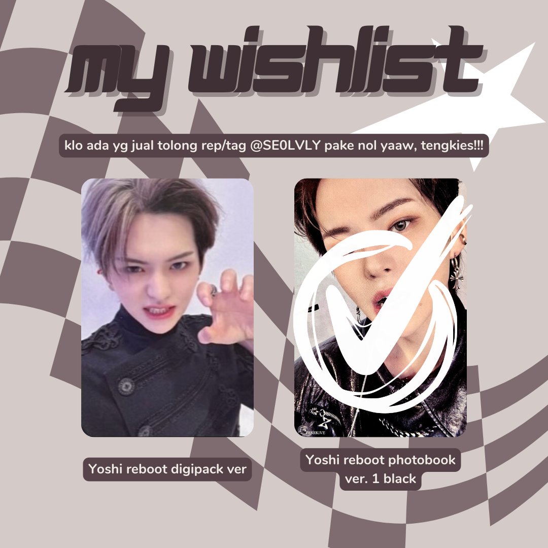 SE0LVLY's tweet photo. wtb pc yoshi maung reboot digipack ver ready ina yang bisa keep event 6.6 🍊 mw yg mursye dong 💟 seller nim pls gedor ak banh,, 😞🫰 https://t.co/3VMwZ0RmHS