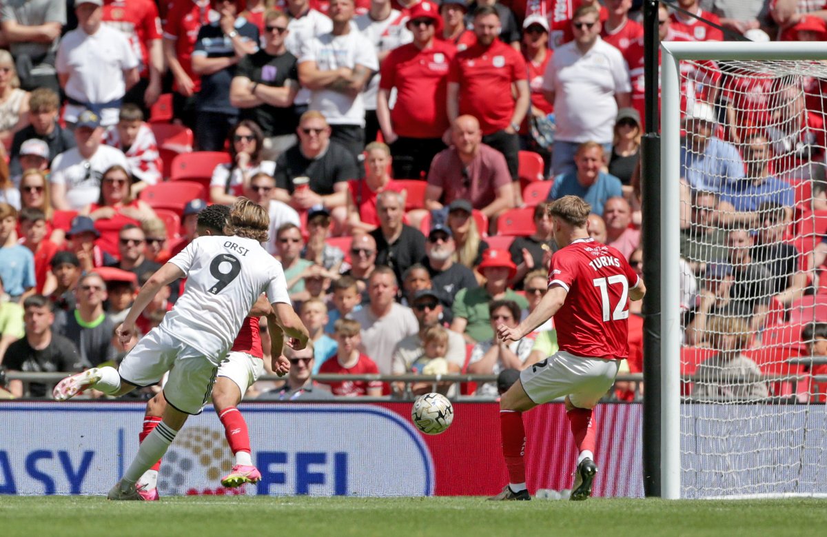 crawleytown's tweet photo. 👏 @DaniloOrsi scored his 25th goal of the 2023/24 season at Wembley Stadium!

🏆 Player of the Season
🏆 Top Goalscorer
🏆 PFA Community Champion
🏆 Sky Bet League Two Play-Off Winner

What a season!

#TownTeamTogether🔴 https://t.co/g6lTcYnwLC