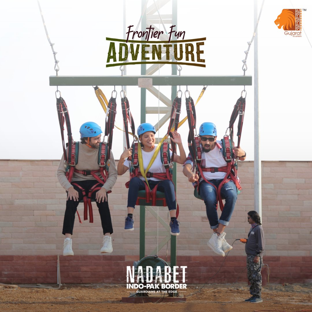 Feel the Rush on the Giant Swing at Nadabet Indo-Pak Border! Soar High and Embrace the Adventure!

#visitnadabet #adventure #giantswing #IndoPakBorder #NadabetBorder #SeemaDarshan #IndianArmy #palanpur #suigam #banaskantha #Gujarat #gujarattourism #exploregujarat