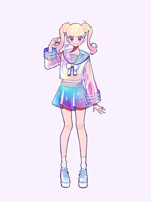 オーロラPVCセーラー服 