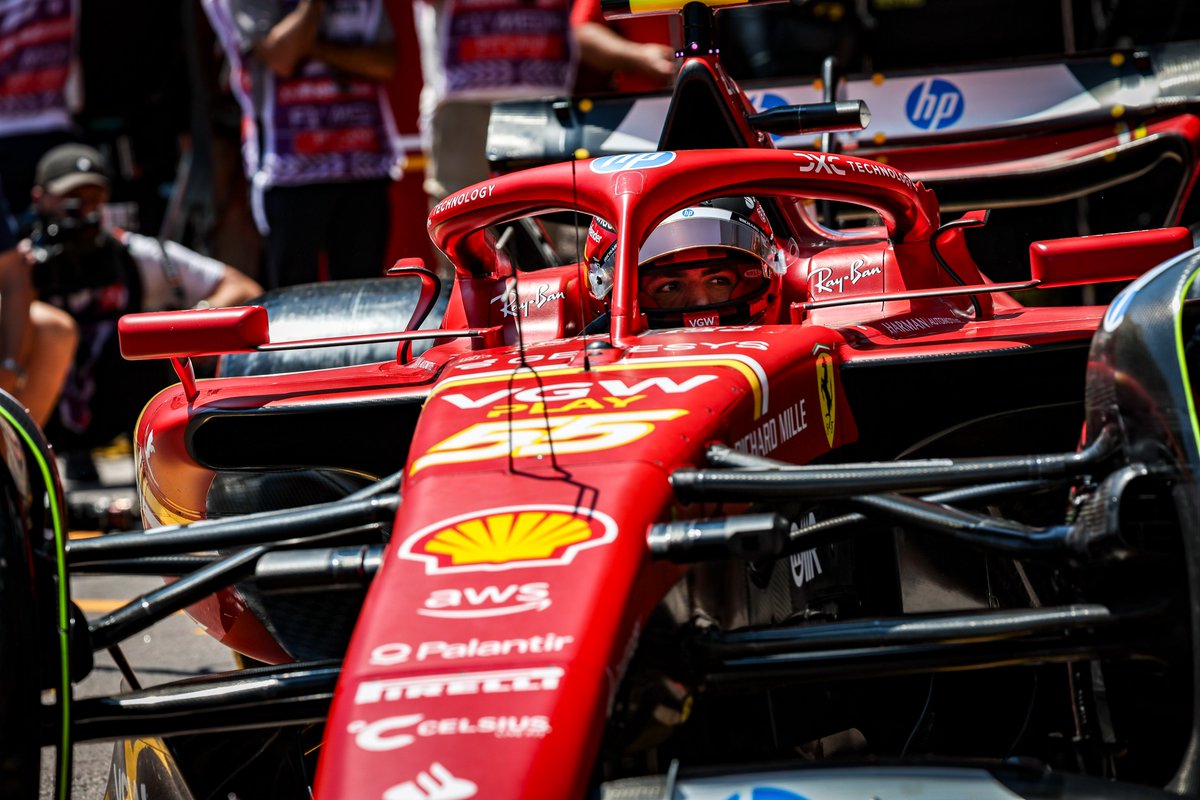 ScuderiaFerrari's tweet photo. Fine-tuning those laps before the most important Quali of the year 😤

#MonacoGP 🇲🇨 #F1 https://t.co/7LEwHu0z2o