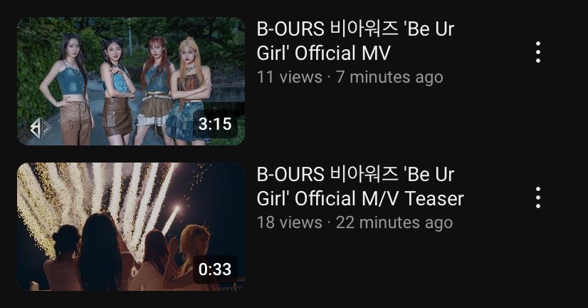 nugupromoter's tweet photo. b-ours releasing their mv 15 minutes after the mv teaser https://t.co/tD59hKX5U7