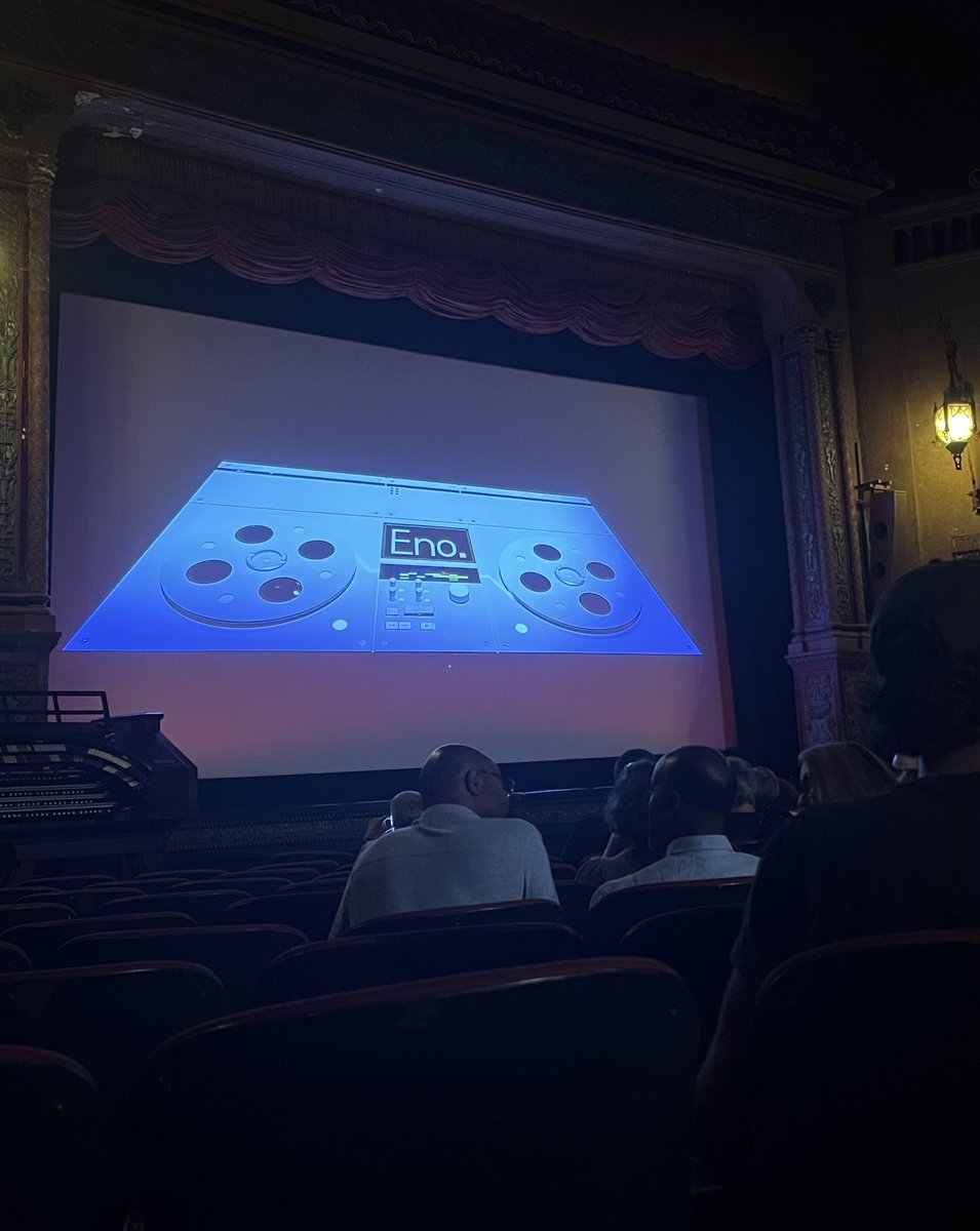 tonyballinger's tweet photo. Thoroughly enjoyed the generative Eno documentary at @musicboxtheatre - my only regret is I’ll never see that version again! https://t.co/8jTuIwcUes
