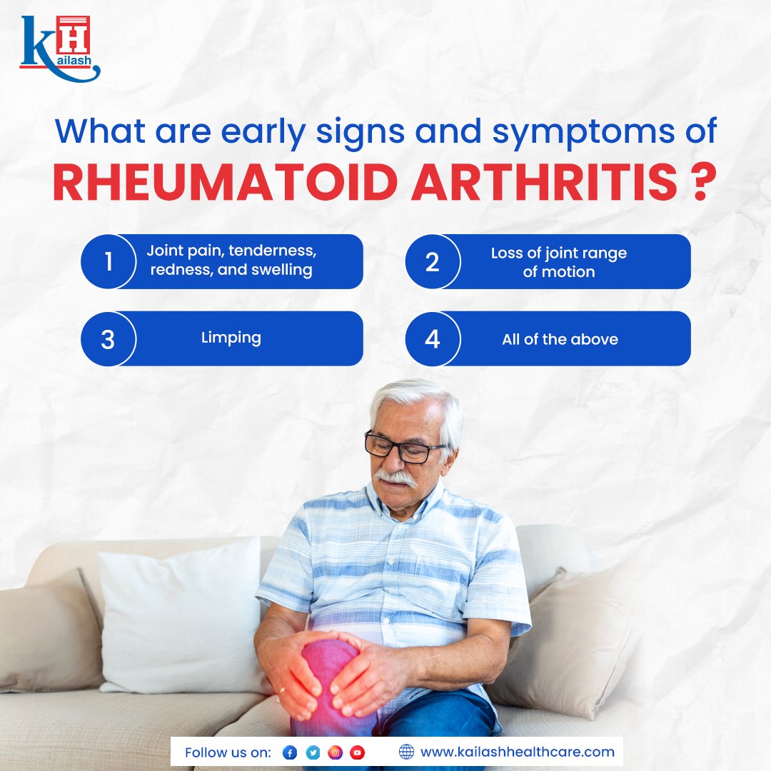 We all read about Rheumatoid Arthritis everywhere. Do we know what are the warning signs of RA? Share your answers below in the comment👇 #arthritisawareness #healthquiz