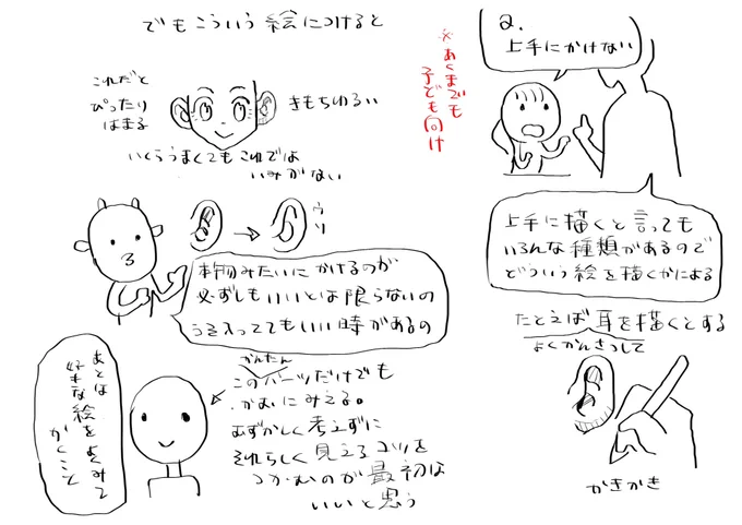 むかし親戚のちびっ子から絵を上手に描く方法ないの?と聞かれた時に教えた内容 