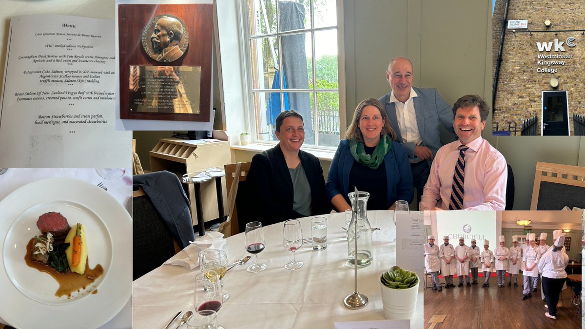 Delighted to sponsor yesterday’s amazing lunch at Westminster Kingsway College in London! 🍽️ Lots of  fantastic conversations and great meeting Rachel and Claude from <a href="/legavroche_/">Le Gavroche</a>  and José Luis Souto, lecturer in culinary arts. #michelrouxj #ChezRoux #CapitalCityCGrp