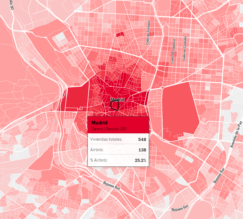 comuflauta's tweet photo. ¿Qué porcentaje  de viviendas turísticas hay en tu barrio?

Hay  barrios en Madrid que pasan el 25%

En Málaga hay barrios que superan el 70% https://t.co/sKXZriBzZR