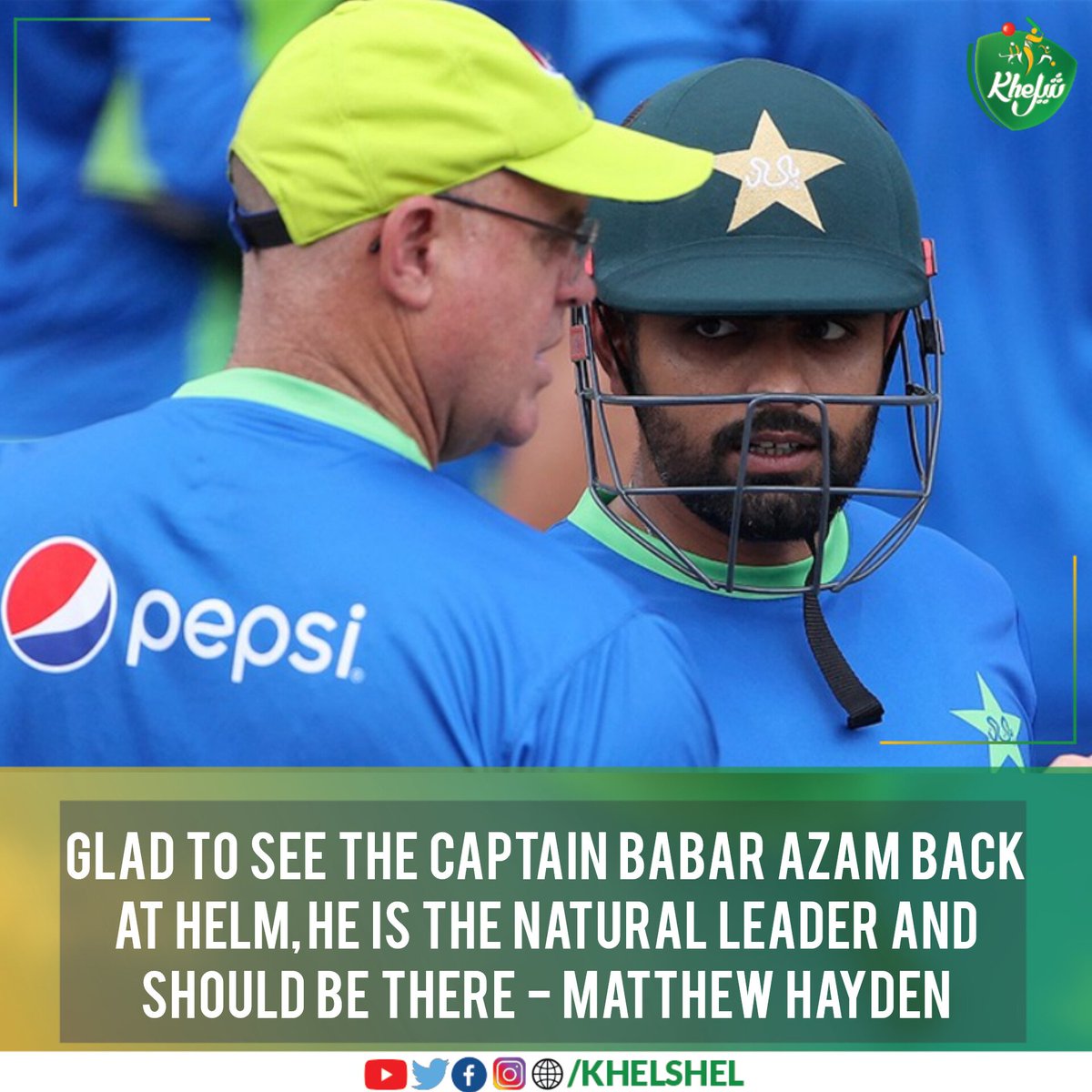 Matthew Hayden calls Babar Azam a 'Natural Leader' #Cricket | #Pakistan | #MatthewHayden | #BabarAzam | #T20WorldCup | #Australia