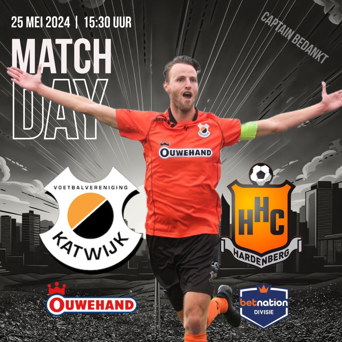 ArjanB2's tweet photo. MATCHDAY! Een memorabele laatste competitiewedstrijd 2023-24 van ons 🧡🖤 @vvkatwijk tegen het andere 🧡🖤@HHCHardenberg. Hierin o.a. afscheid van clubiconen Captain ‘Suus’ en Last Man Blokland. Nog een laatste keer gas geven 💪🏼💪🏼 #metznallen #passieenstrijd #comeonnnnnn https://t.co/5KQ5cV2eJy