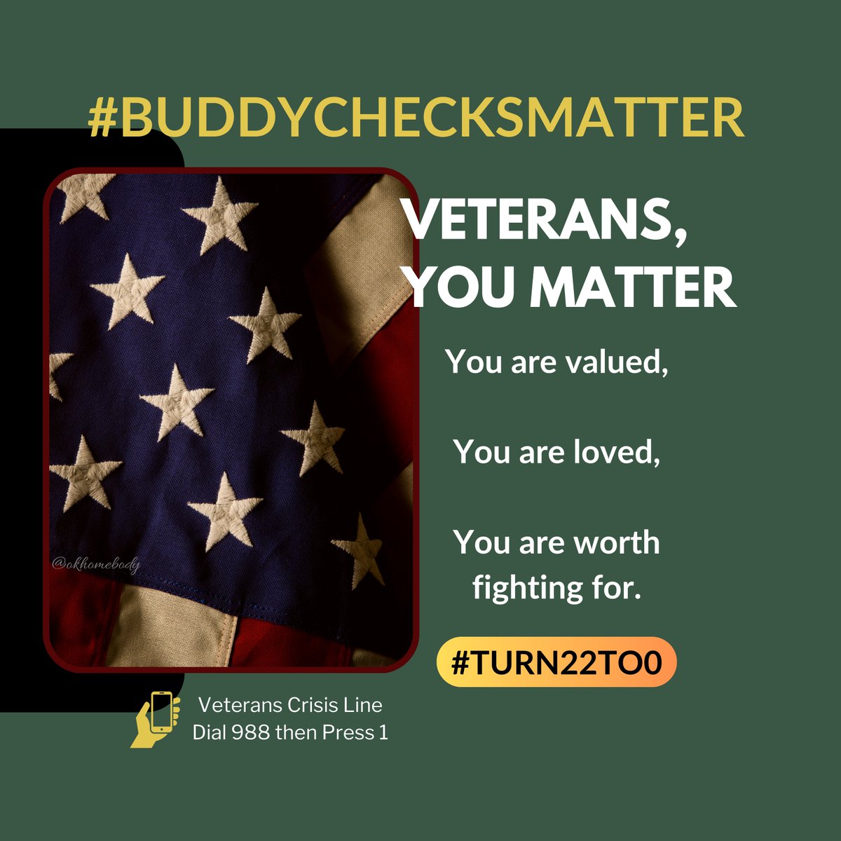 🇺🇸 #SereneSaturday #Buddy✅with #Veterans 🙏RH ❤️#VeteransLivesMatter #Turn22to0❤️ ⭐️ 🇺🇸 Repost #EndVeteranSuicide #dial988press1 🇺🇸⭐️ 🇺🇸 @NelisonDarin @RogerMcghee6 @JamesBuckl3779⭐️ 🇺🇸 @srasberry1 @MAC_ARMY1 @greatimp @ke_jenning3137⭐️ 🇺🇸 @army_abn3rdTime @Tacoma1776 @mcain1954