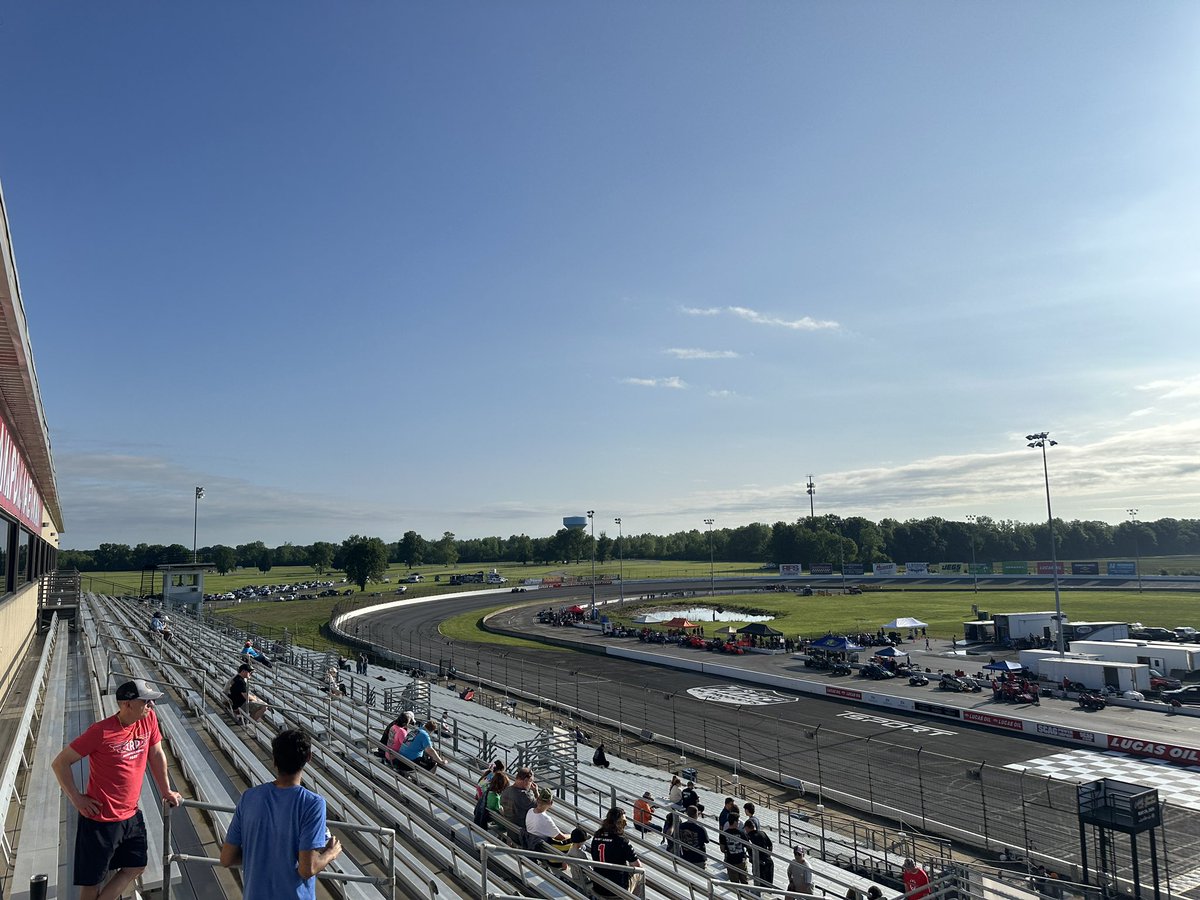 Well, it looks so much nicer at @RaceIRP today. We’ve got @USACNation and @USFProChamps on the card this morning, cars on track in 30 minutes. Let’s go racing, y’all.